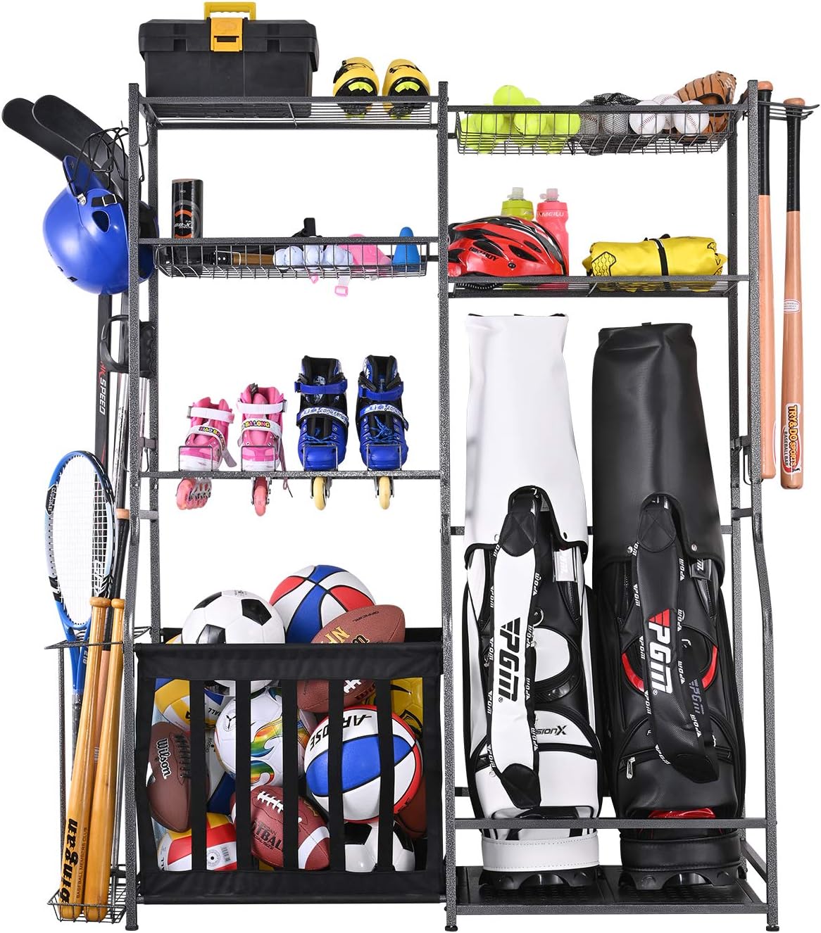 Golf Equipment Garage Storage - Стойка для хранения спортивного инвентаря в