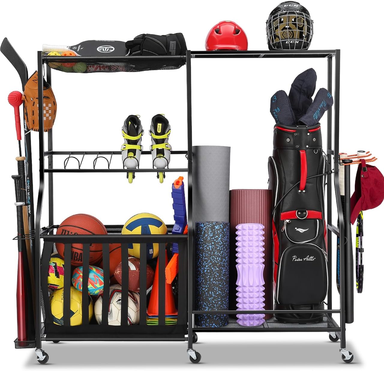 Golf Equipment Garage Storage - Органайзер для спортивного инвентаря в гараже