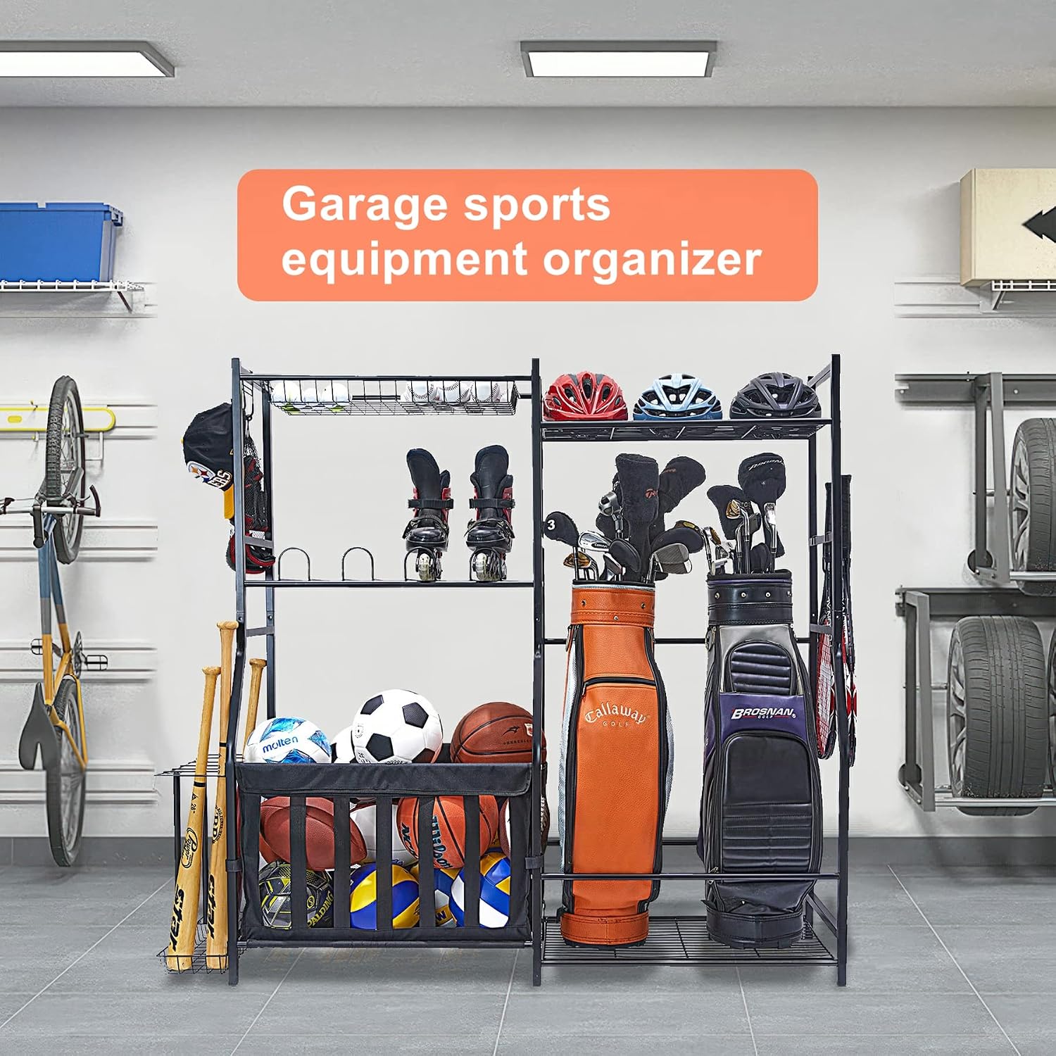 Стеллаж для хранения спортивно – обзор и цена Golf Equipment Garage Storage