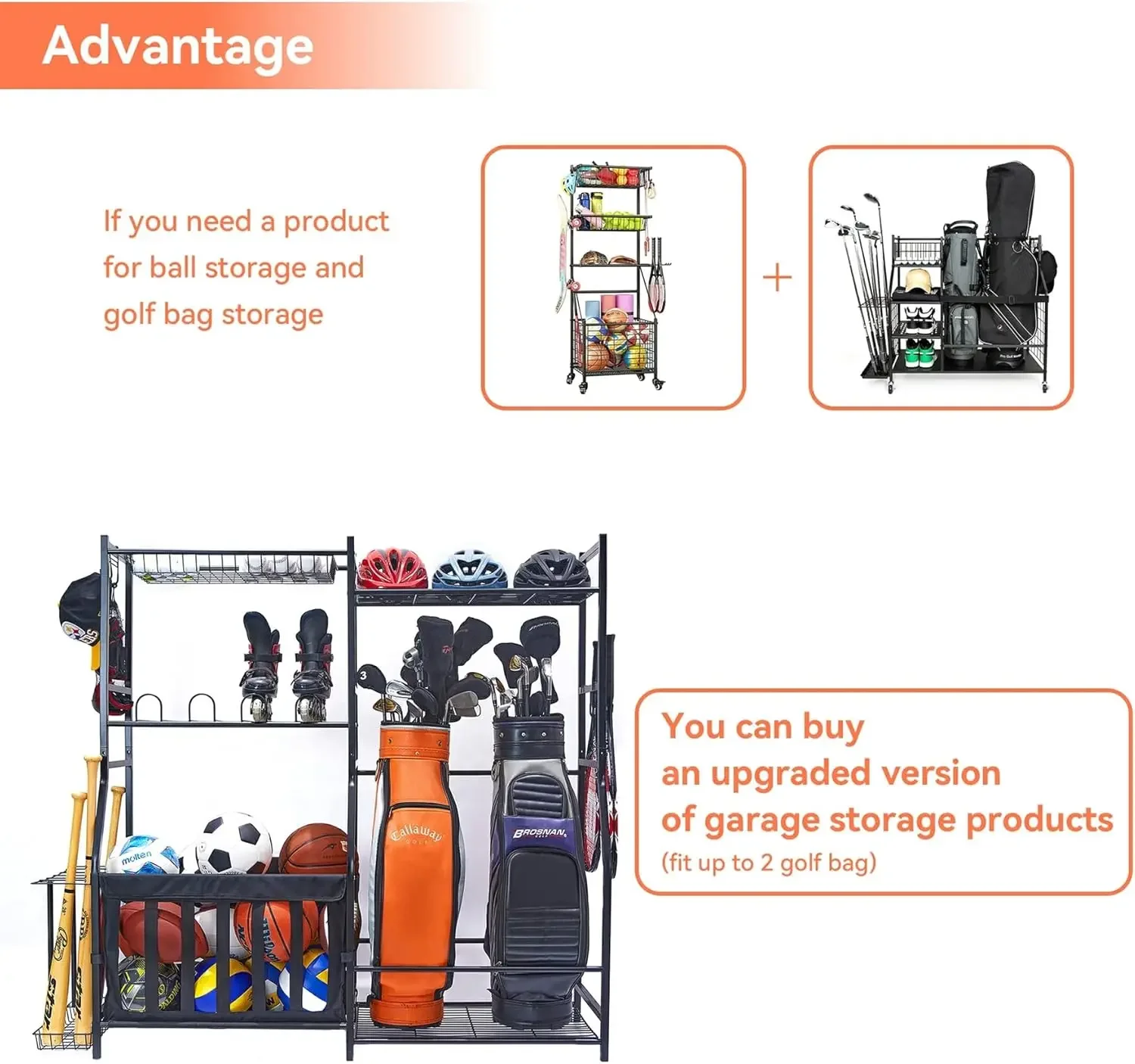 Органайзер для спортивного инв – обзор и цена Golf Equipment Garage Storage