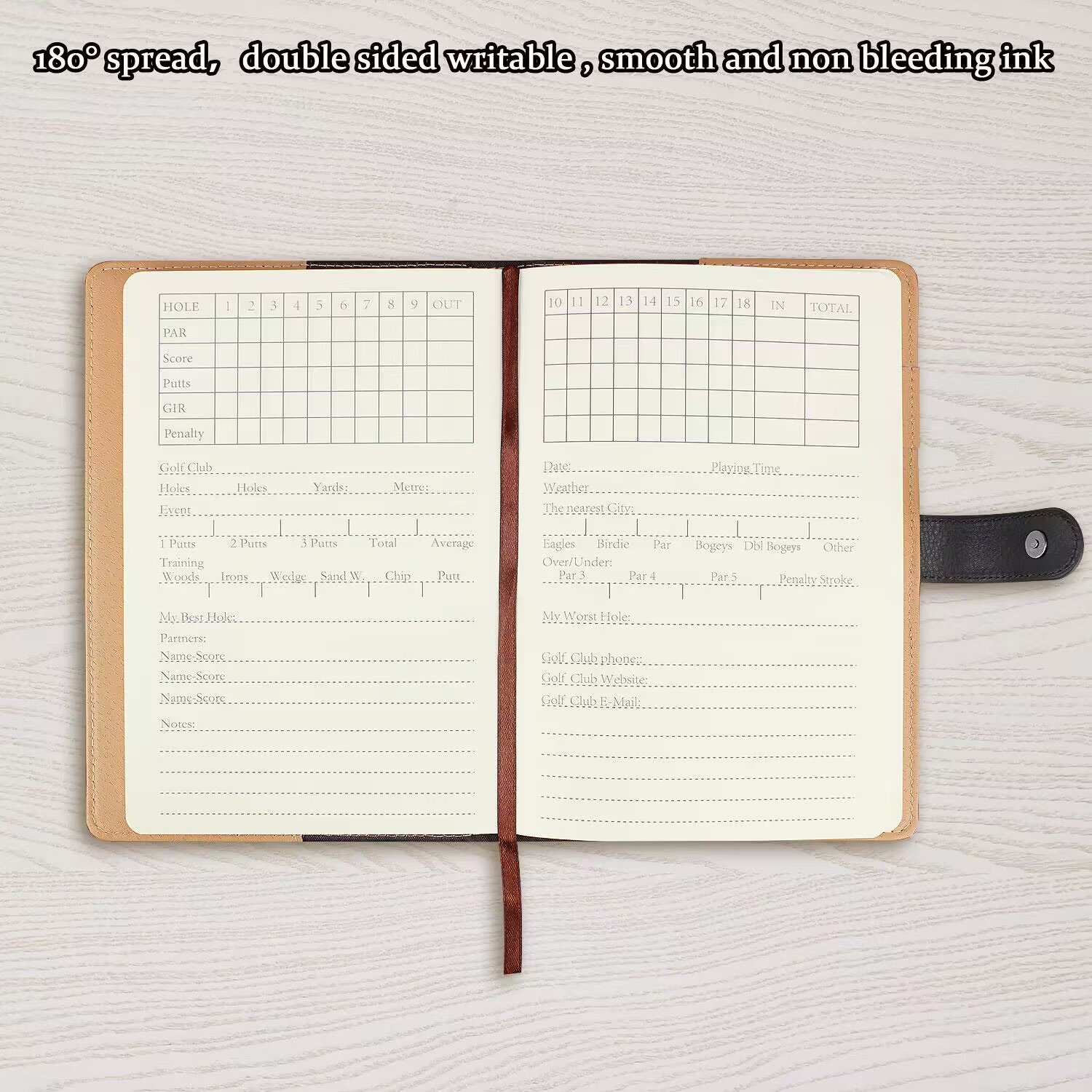 Черный кожаный держатель для к – обзор и цена Golf Scorecard Holder