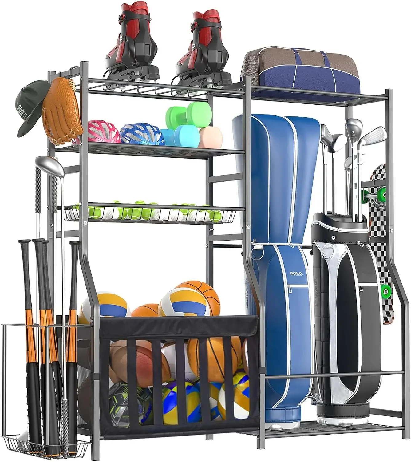 Усиленный органайзер для спорт – обзор и цена Golf Equipment Garage Storage